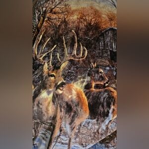 Adult Deer Throw Blanket